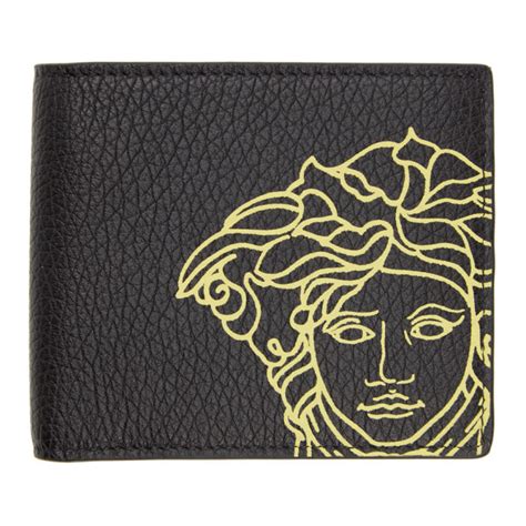 Versace: Black Medusa Bifold Wallet 